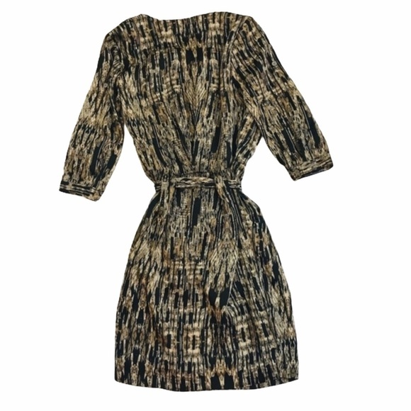 KAREN MILLEN Patterned Wrap Dress Size 2 - Picture 3 of 6